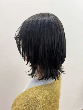 ミディアム 佐々木 有彩のヘアスタイル