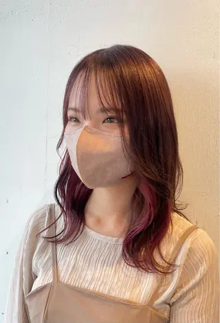カラー ハイトーンカラー🩵 指名多数💗横山聖奈のヘアスタイル
