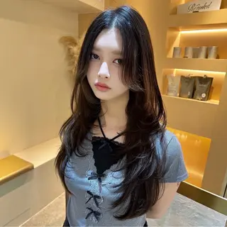 ロング ✨小顔レイヤー/ 中性ウルフ/清野龍平のヘアスタイル