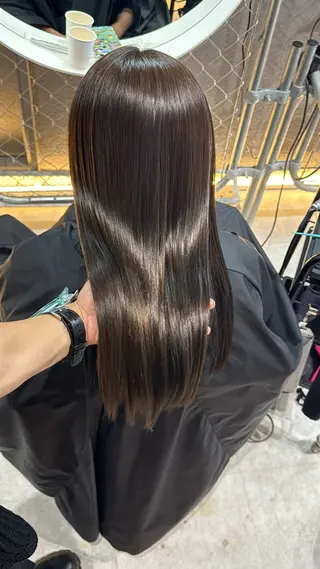 セミロング カラー tet 店長 RIKITOのヘアスタイル