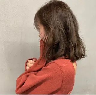 ミディアム カラー パーマ ヘアアレンジ メンズ キッズ ネイル マツエク・マツパ #tag 稗田綾加のヘアスタイル