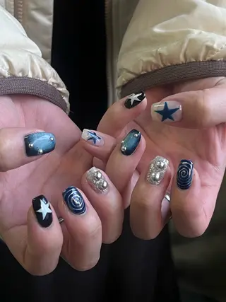 ネイル Hata nail 🎀個性派ニュアンスのネイルデザイン