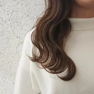 カラー ヘアアレンジ ロング かわい ゆうな 髪質改善/縮毛矯正のヘアスタイル