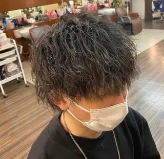 パーマ メンズ 高取 大将のヘアスタイル