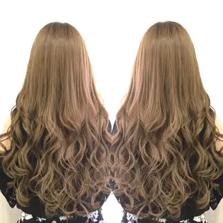 ロング れん/ハイトーン /エクステ/韓国風のヘアスタイル