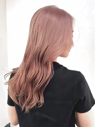 セミロング カラー 韓国風レイヤー🗝要 暗透カラー📓吉祥寺のヘアスタイル