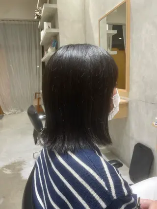 ミディアム 吉田 宙生のヘアスタイル