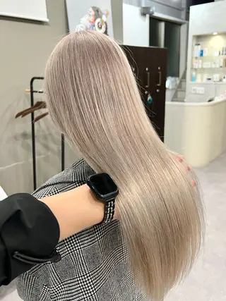 ロング カラー Via officialのヘアスタイル