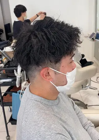 パーマ メンズ メンズサロンGRIT 店長 深山一平のヘアスタイル