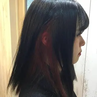 ミディアム カラー 金崎 新吾のヘアスタイル