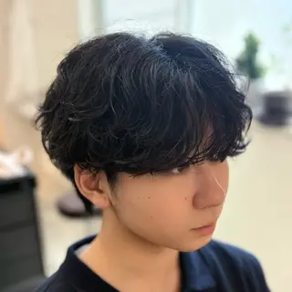 ミディアム メンズカラー/ウルフ マッシュ/千葉/大堰のヘアスタイル