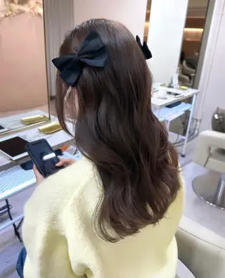 セミロング カラー ♡韓国/レイヤー カット/Ayana♡のヘアスタイル