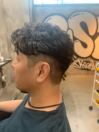 パーマ メンズ ⚡️メンズパーマ特化 mens支持◎/忠地のヘアスタイル