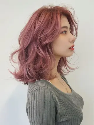 ミディアム RYUSEI /大阪/似合わせ✂️のヘアスタイル