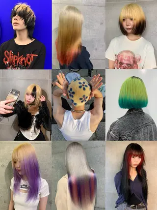 ミディアム カラー THE./ブリーチ 透感カラー/髪質改善のヘアスタイル