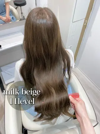 ロング 似合わせ艶髪カラー ❤️ハダユミのヘアスタイル