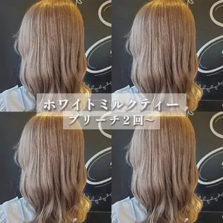 セミロング カラー キッズ メンズ 髪質改善縮毛矯正×ブ リーチ特化/佐伯 駿のヘアスタイル