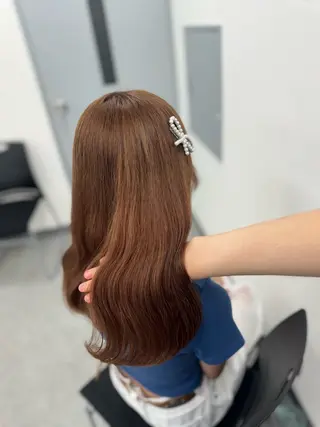 セミロング カラー 🎀愛されgirly ヘア🫧Ayakaのヘアスタイル