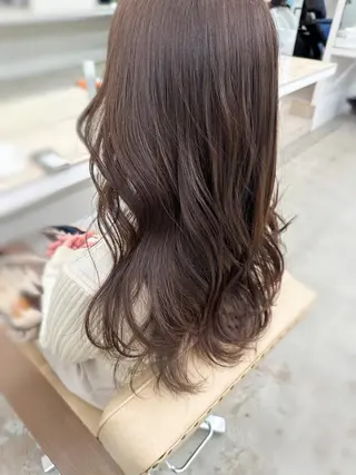 セミロング カラー 🌼透明感艶カラー オリーブ🌼河村咲のヘアスタイル