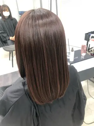 セミロング 🌼渋谷韓国ヘア 桑尾幸奈🌼のヘアスタイル