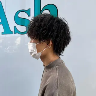 パーマ メンズ 髪質改善/縮毛矯正 カット/佐野友尉のヘアスタイル