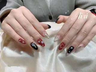 ネイル ネイルサロンAiri 長さ出し·シンプルのネイルデザイン