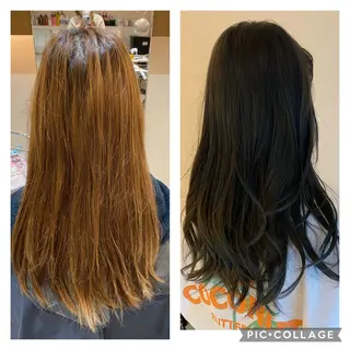 ロング 清水 有紗のヘアスタイル