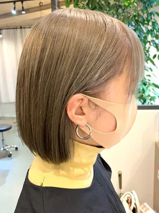 ショート カラー 髪質改善/艶髪カラー 関野文也のヘアスタイル