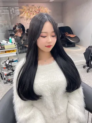 ロング カラー 韓国ヘア/レイヤー Londエレンのヘアスタイル