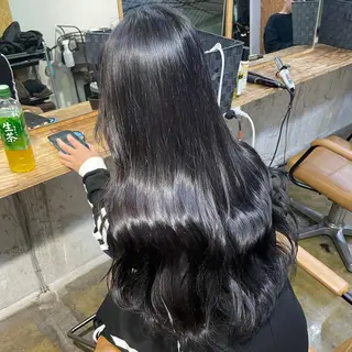 ロング カラー ふかたさや🫧 艶感✖️透明感カラーのヘアスタイル