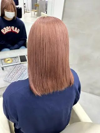 セミロング カラー さあや 【透け感/艶感】のヘアスタイル