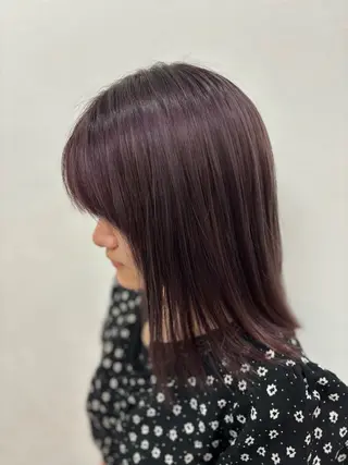 ミディアム カラー 小顔似合わせカット ┊︎*AYANO*のヘアスタイル