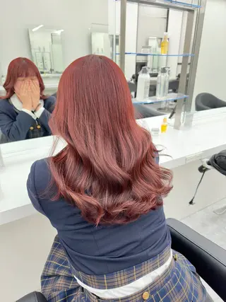 ミディアム カラー ダブルカラー 韓国ヘアKYONのヘアスタイル