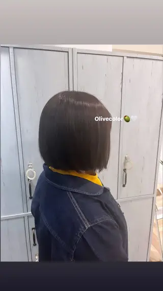 ミディアム 顔周りカット/ 似合わせ/momo/のヘアスタイル