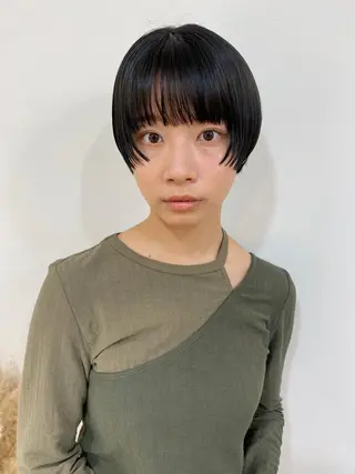 ショート カラー lab.by ioe中崎店所属・中北篤志 ショートボブのヘアスタイル