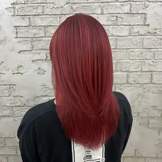 セミロング 艶髪ブリーチカラー 💗manaka💗のヘアスタイル