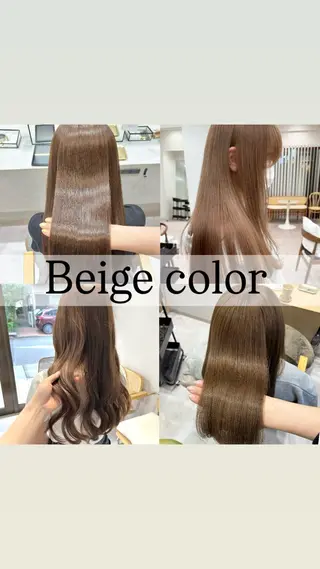 ロング カラー 立川 🫧 ブリーチ 艶髪カラー🧸✨️のヘアスタイル