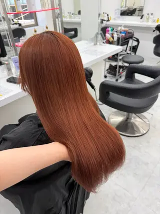 セミロング カラー ヘアアレンジ 🎀Girly艶髪 暖色🎀Harukaのヘアスタイル