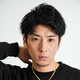 ショート カラー パーマ メンズ シースルーマッシュ/ メンズ/KYOHEIのヘアスタイル