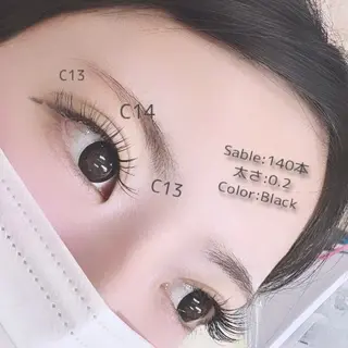 マツエク・マツパ TRU NAIL&EYE 八王子店所属・沼山 唯香のマツエク・マツパデザイン