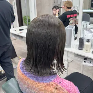 ミディアム カラー JUNSHIN🦋 ヘアセット／カラーのヘアスタイル