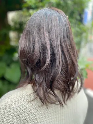 セミロング カラー 古西 康裕のヘアスタイル