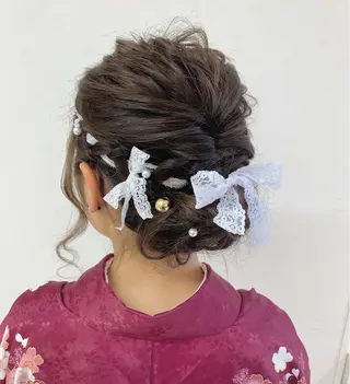 ロング ヘアアレンジ 透明感ハイライト◎ 伊藤夏海のヘアスタイル