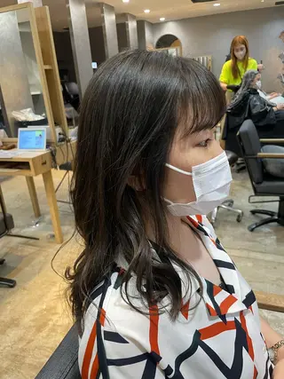 ミディアム カラー ノンダメージサロン/ 豊中/美容室のヘアスタイル