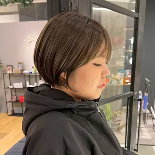 ショート 暖色/ボブ/吉岡美音 GIEN NU茶屋町のヘアスタイル
