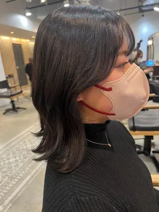 ミディアム カラー beleefric 🩵黒木芽衣のヘアスタイル