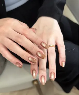ネイル 山下 オレンジのネイルデザイン