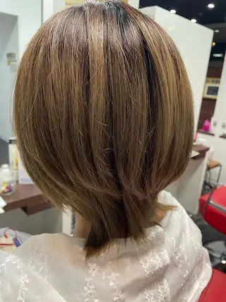 ミディアム ヘアワークフラックス所属・阿久津 優希のヘアスタイル