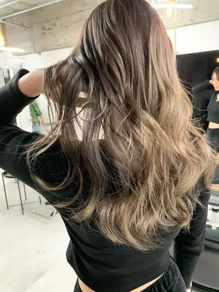 セミロング カラー パーマ ヘアアレンジ ネイル マツエク・マツパ 架空〜KAQU〜所属・【clan】 NOGAMIのヘアスタイル