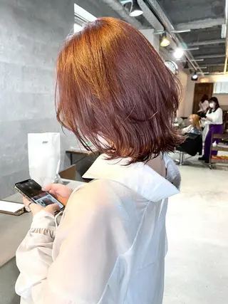 ミディアム カラー メンズヘア/レイヤー /ボブ山内春輝のヘアスタイル